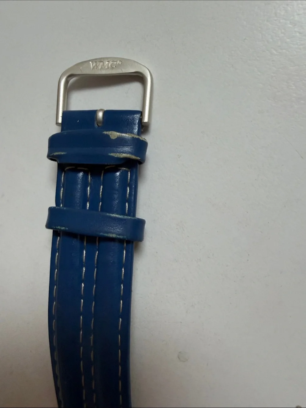 Source Unknown Blue Promotional Men's Watch with Silver Case needs battery